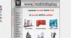 Desktop Screenshot of mobildisplay.hu